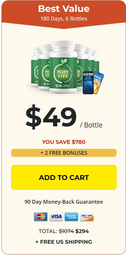 Regenvive Supplement 6 bottles